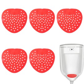 5 PCS Urinal Cakes for Men Anti-splash Screen Mats and Odor Control Cakes for Men Restrooms Fits Wall Mount Urinals