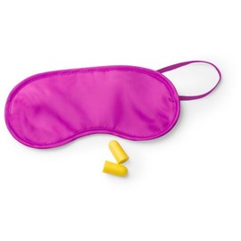 eBuyGB Colourful Eye Mask and Ear Plug Set, Pink