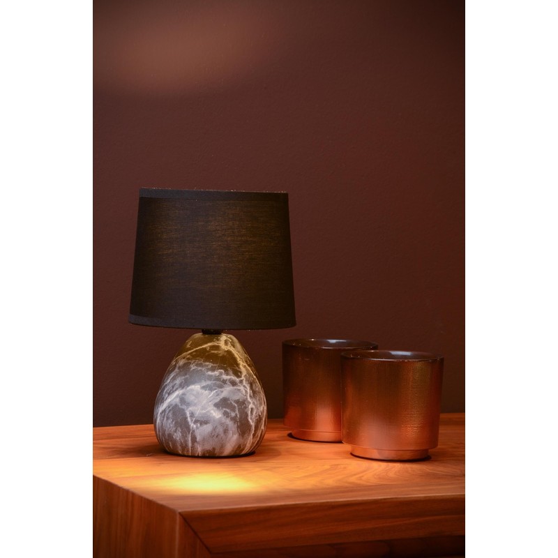 LUCIDE MARMO Table Lamp Diameter 16 cm 1 x E14
