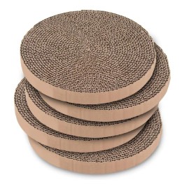 Unbranded Cat Scratcher Pads Refill Round Scratching Board Best Pet Supplies (Pack Of 5)