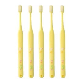 Children's Toothbrushes, Oral Care, Set of 25, Mummy 17M (Medium), Yellow