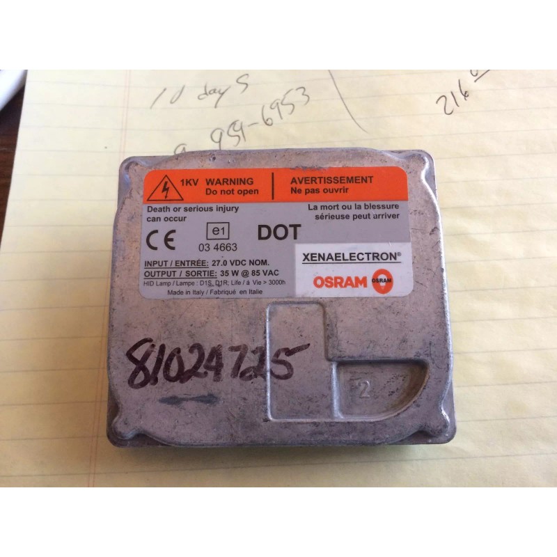Osram HID Ballast 03 4663 27 volt input 35W @85vac