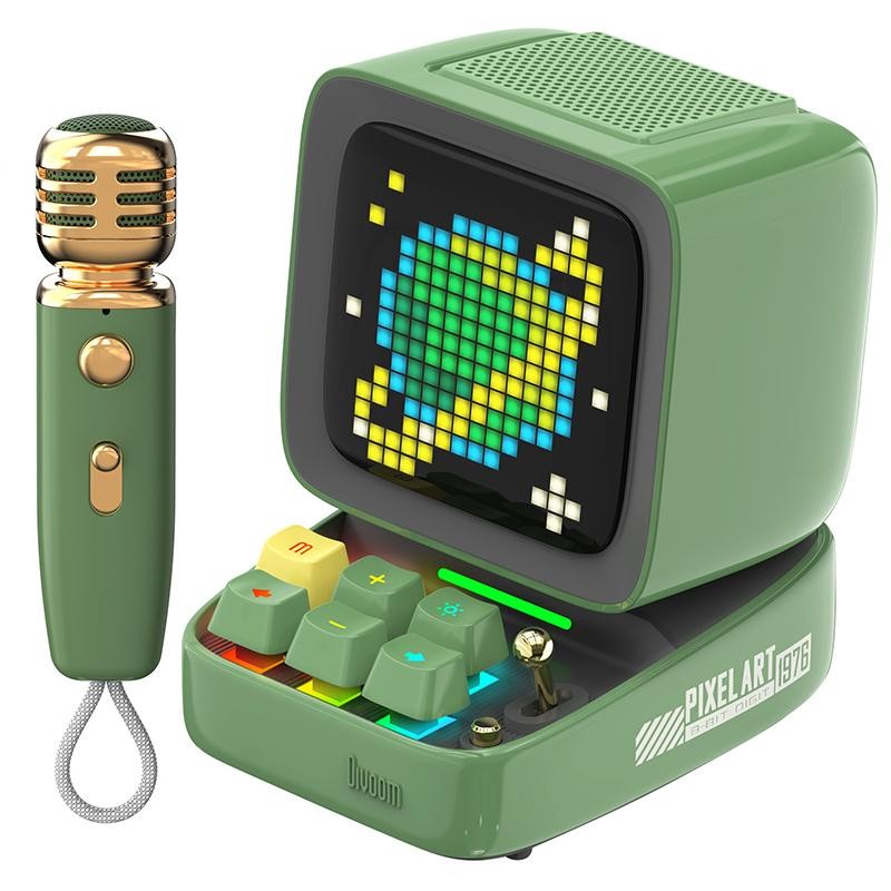 Divoom Ditoo-Mic Mini Karaoke Machine Pixel Art Bluetooth Speaker -