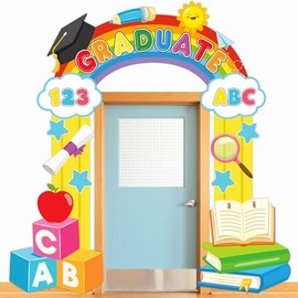 3 PCS Preschool Graduation Door Hanging Banners Kindergarten Graduation Door Banners Preschool Grads Porch Signs Colored Backdrop Doors Decor for Photo Props Supplies Last Day of Preschool Decorations
