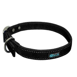 Max and Neo MAX Reflective Metal Buckle Dog Collar - We Donate a Collar to a Dog Rescue for Every Collar Sold
