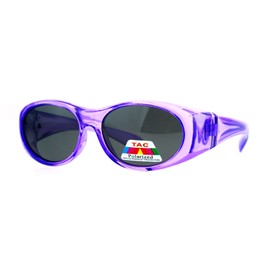 SA106 Kids Size 47mm Fit Over OTG Polarized Sunglasses Purple
