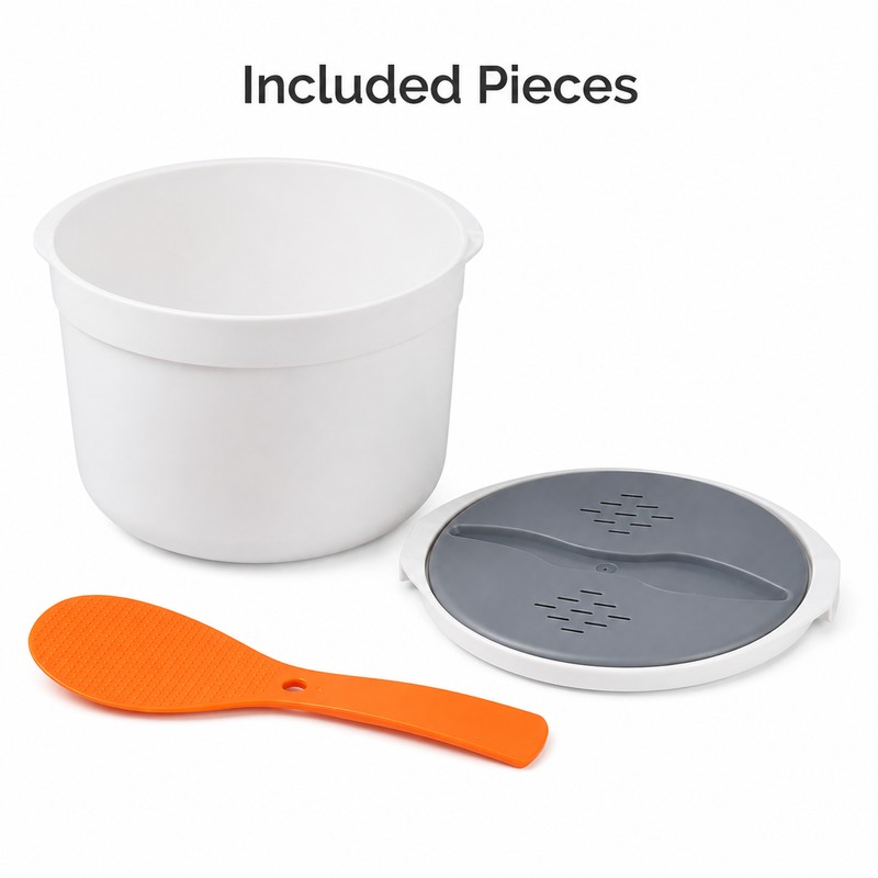 Microwave Rice Cooker for Home and Office - Multifunction Food
