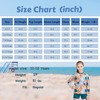 Girls Swimsuits Two Piece Long Sleeve Rash Guard Sun Protection