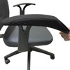 Melaluxe Stretch Office Chair Armrest Covers, Arm Rest Slipcovers (Black)