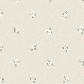 Norwall AF37748 Laurel Spot Pre-Pasted Wallpaper, Blue, Turquoise, Beige, Plum, Burgundy