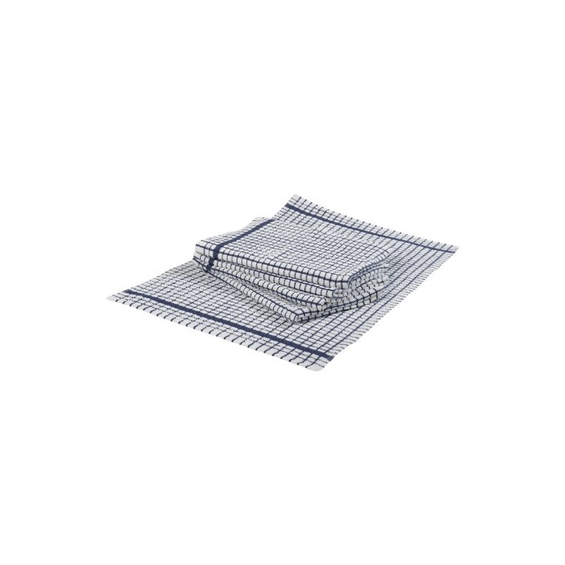 Terry Check 100% Cotton Pack of 5 Tea Towels Absorbent