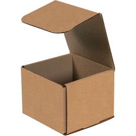 BOX USA BM554K Corrugated Mailers, 5" x 5" x 4", Kraft (Pack of 50)