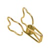 100pcs Binder Clip Hollow Cartoon Bear Long Tail Metal Paper
