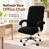 Velvet Stretch Office Chair Cover Set for Chair Protection –