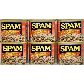 Spam Hot & Spicy Luncheon Meat 12 oz ( Pack of 6 )~1/2026
