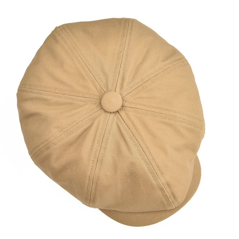 BOTVELA Men's 8 Piece Newsboy Flat Cap 100% Cotton Gatsby