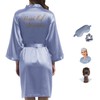 Y WJing Yi Jia Women Silk Bridesmaid Robes Ladies Satin