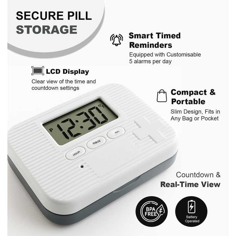 Life Automatic Pill Dispenser with Alarm – Electronic Pill Box