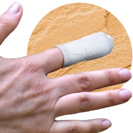 MediMitt FingerMitt | Non Adhesive Fingertip and Full Coverage Bandages with Fastening Strap (Small with Pad)