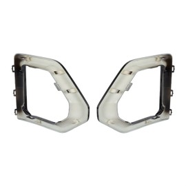 SEBLAFF 2Pcs Front Fog Light Cover Black Driver & Passenger Side Replacement for 2019 2020 2021 Sierra