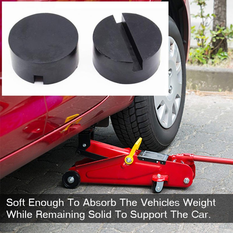 Universal Rubber Jack Pad Support Pinch Weld Slotted Floor Frame