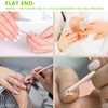 Borogo 110 PCS Orange Wood Nail Sticks & Professional Double