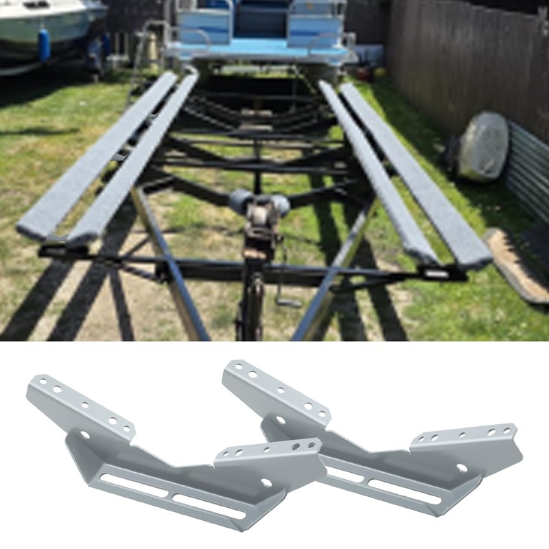 Colinktool Boat Trailer bunk Brackets,Heavy-Duty Steel Pontoon Trailer V Wing