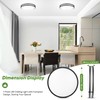 18inch LED Flush Mount Ceiling Light, 50W 5600lm Bright Dimmable