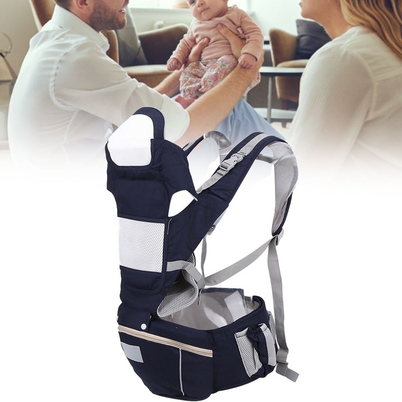 Infant Hipseat Multifunction Ergonomic Baby Wrap Breathable Newborn Front Facing