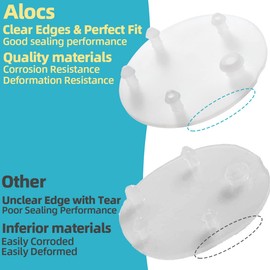 Replacement for Vormax Toilet Tank Silicone Flapper Seal Gasket 3'' - Fit for American Standard 7381424-100.0070A (4 Pack)