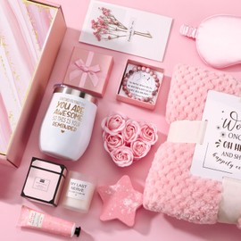 Best Friend Birthday Gifts for Women Self Care Package, Funny Friendship Gifts for Women Friends Female Bestie BFF Mom Sisters, Valentines Day Gifts for Her Wife Girlfriend, Unique Spa Gift Baskets