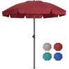 AMMSUN Patio Umbrella, 6.5 ft Outdoor Table Umbrella with Tilt