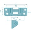 FEPS Hinge Scissor Bearing SI-SL002 as Replacement for Siegenia Favorit