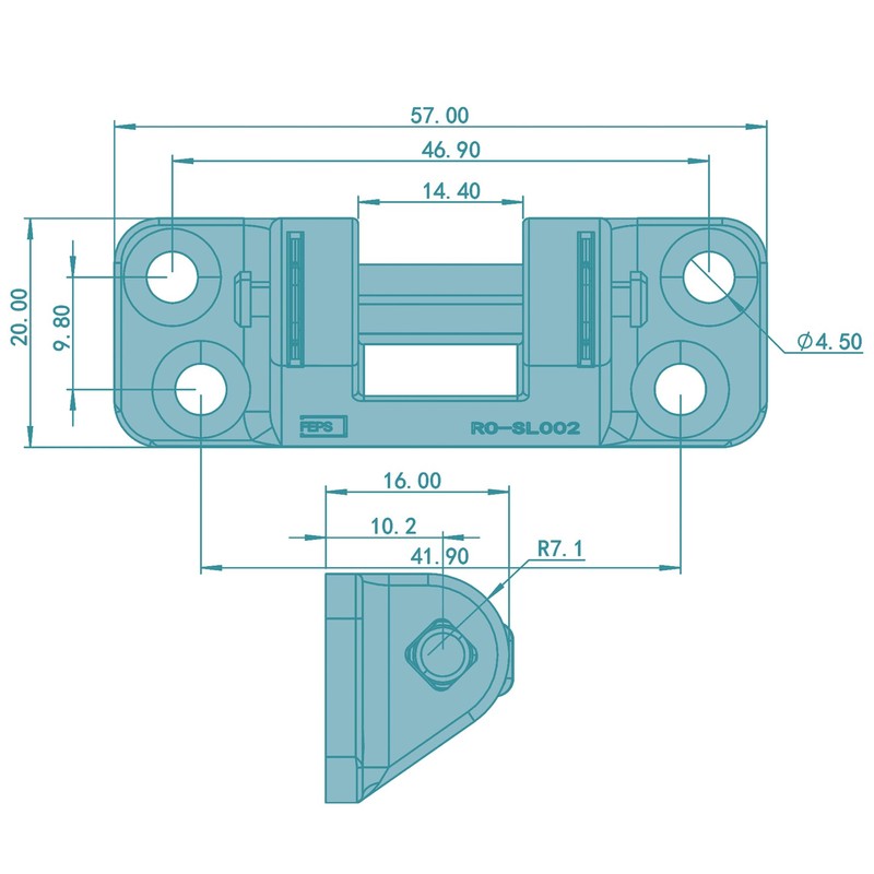FEPS Hinge Scissor Bearing SI-SL002 as Replacement for Siegenia Favorit
