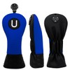 Golf Club Headcovers Simple Design Mesh + PU Headcovers Set