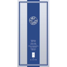 Fountain Business Card Blank Cards A Block Letter -, Folding -, DIN Long 212 mm, 101 mm, Glatt, 25