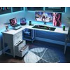 ODK 61'' L Shaped Desk with 4 Drawers, Reversible Corner