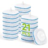 IVYROLL Toilet Bowl Cleaner Wand Refills, 21PCS Disposable Toilet Brush