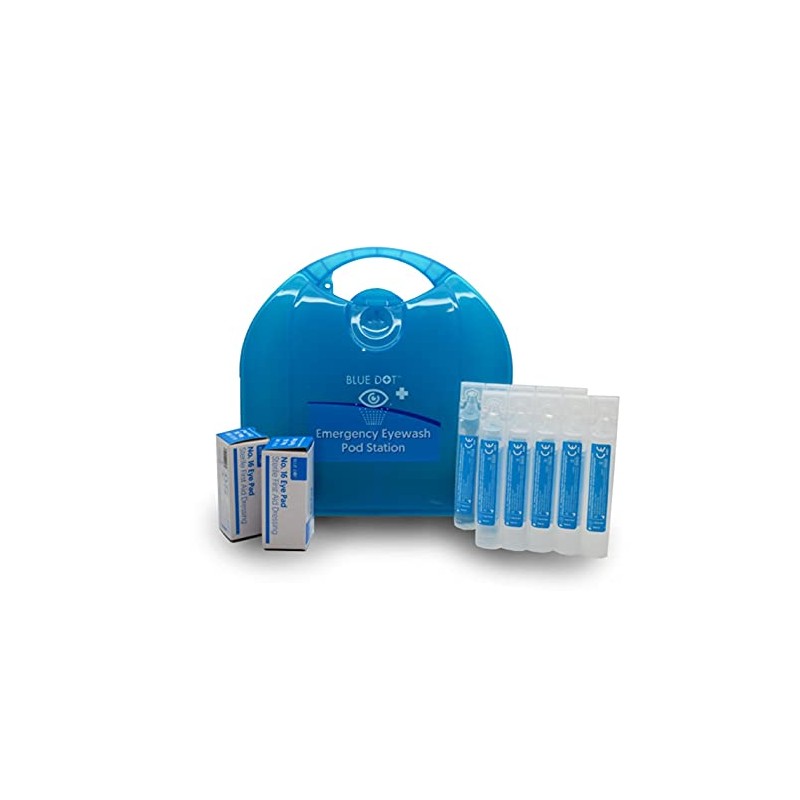 Blue Dot Emergency Eye Pod Kit with Wall Bracket 20