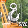 Alele Grab Hooks,1T Crane Scale,Slip Hooks,Stainless Steel Lifting Hook Rigging