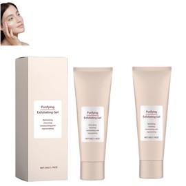 Gel exfoliante purificante, gel exfoliante para rostro y cuerpo, exfoliante facial hidratante de limpieza profunda para toda la piel                  