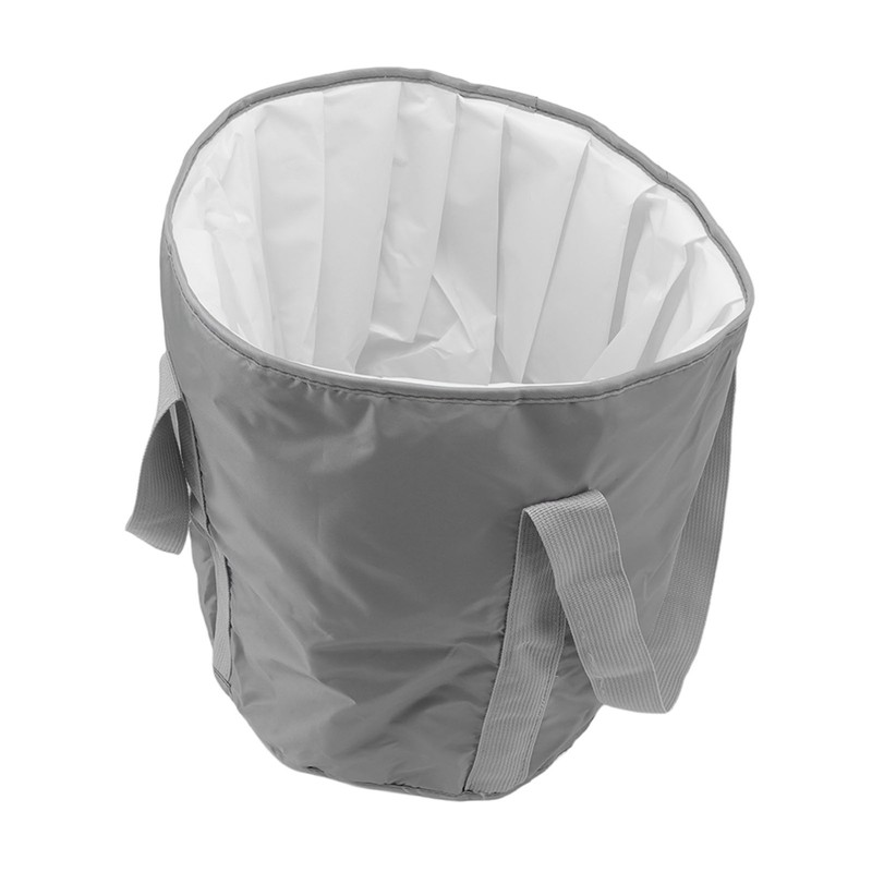 Foldable Foot Tub Polyester Double Layer Collapsible Camping Bucket with