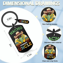 Best Uncle Gifts from Niece Nephew Uncles Gifts Father Day Gifts Promoted to Uncle Uncles Birthday Fathers Day Presents for Men Him Best Father Day Gifts Funny Keychain for Men