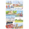 Emma Ball London Montage Tea Towel
