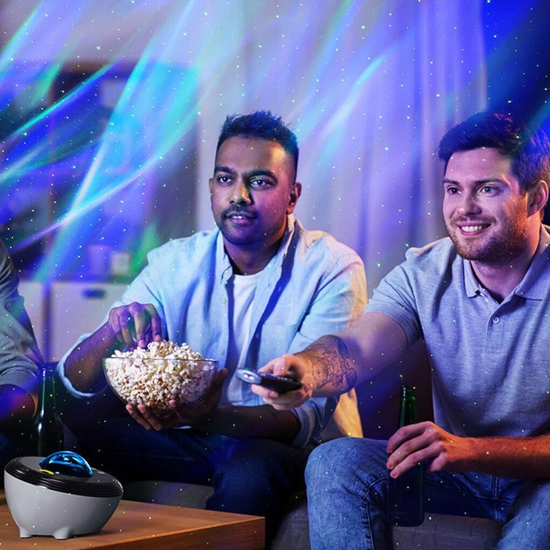 Decorative Bluetooth Speaker with Adjustable Lights Voice Control and Bluetooth