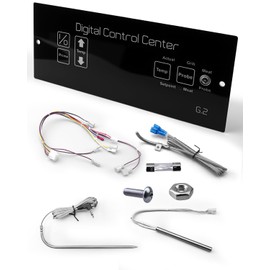 50125 Digital Control Board Fit for Louisiana Grills G2 CS570 CS450 LG700 LG900 800 Elite, Digital Thermostat Control Board with Meat Probe, RTD Temperature Probe and Hot Rod Ignitor