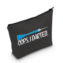 JNIAP Darts Player Gift Oops I Darted Cosmetic Bag Dart Thrower Gift For Dart Lover (I Darted Bag)