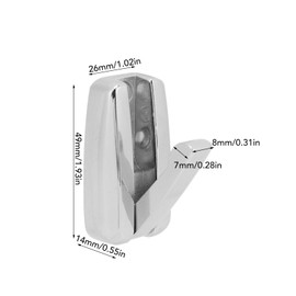 4PCS RV Folding Hook Wall Mount Zinc Alloy 30KG Weight Capacity Automatic Rebound Thickened Base Polished for RV Yacht Retractable Coat Hook