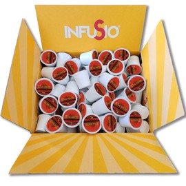 InfuSio Coffee Pods 96 count Breakfast Blend Medium Roast Single Serve Coffee Pods for Keurig K Cups Brewers – InfuSio Revival Roaster Gourmet Roasted Keurig 2.0 Compatible