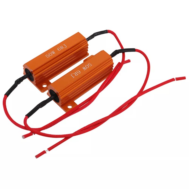 2X Load Resistor 50W 6RJ 6ohm LED Decoder FIX Hyper